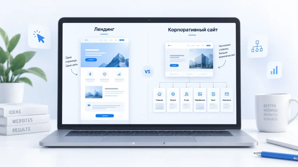 Ce este mai bine: un landing page sau un site corporativ?